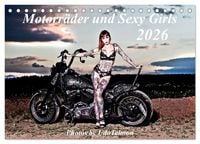 Produktbild: Motorr&auml;der und Sexy Girls (Tischkalender 2026 DIN A5 quer), CALVENDO Monatskalender