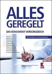 Produktbild: Alles geregelt. Das KONSUMENT-Vorsorgebuch