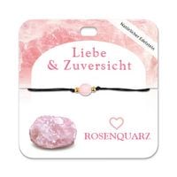 Produktbild: Rosenquarz Armband mit 1 Edelsteinperle