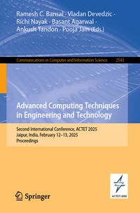 Produktbild: Advanced Computing Techniques in Engineering and Technology
