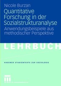 Produktbild: Quantitative Forschung in der Sozialstrukturanalyse