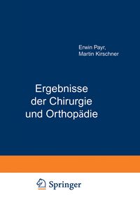Produktbild: Ergebnisse der Chirurgie und Orthop&auml;die