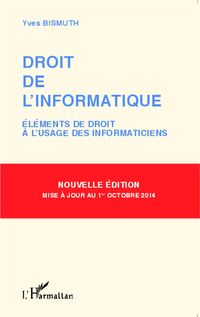 Produktbild: Droit de l'informatique (nouvelle &eacute;dition)