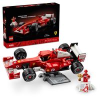 Produktbild: LEGO Icons Ferrari F2004 und Michael Schumacher Formel 1 Auto 11375