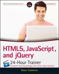 Produktbild: Html5, Javascript, and jQuery 24-Hour Trainer