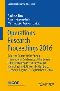 Produktbild: Operations Research Proceedings 2016