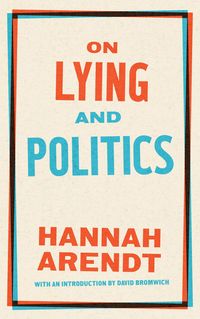 Produktbild: On Lying and Politics