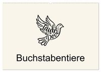 Produktbild: Buchstabentiere (Wandkalender 2027 DIN A2 quer), CALVENDO Monatskalender