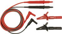 Produktbild: Cliff CIH29892 Sicherheits-Messleitungs-Set Stecker 4mm Pr&uuml;fspitze 1.20m Rot, Schwarz 1St.
