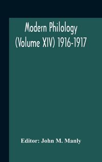 Produktbild: Modern Philology (Volume Xiv) 1916-1917
