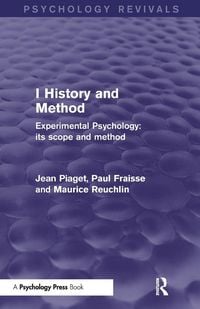 Produktbild: Experimental Psychology Its Scope and Method: Volume I