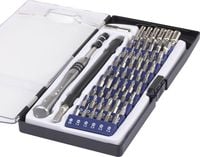 Produktbild: Basetech 1430586 Bit-Set 58teilig Schlitz, Kreuzschlitz Phillips, Innen-Sechsrund (TX), Sechsrund BO, Innen-Sechskant