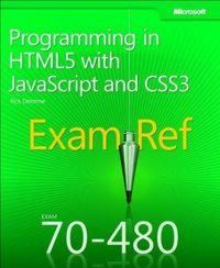 Produktbild: Exam Ref 70-480 Programming in HTML5 with JavaScript and CSS3 (MCSD)