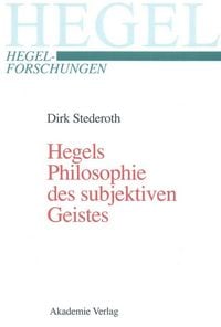 Produktbild: Hegels Philosophie des subjektiven Geistes