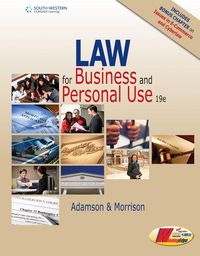Produktbild: Adamson, J: Law for Business and Personal Use, Copyright Upd