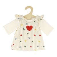 Produktbild: Puppen-Kordkleid ''Herz-Konfetti'' mit T-Shirt, Gr. 35-45 cm
