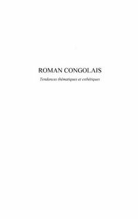 Produktbild: Roman congolais tendance thematiques et