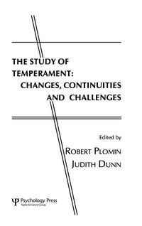 Produktbild: The Study of Temperament