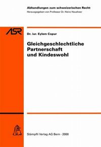 Produktbild: Gleichgeschlechtliche Partnerschaft und Kindeswohl