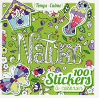 Produktbild: Nature : 100 stickers &agrave; colorier