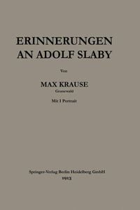 Produktbild: Erinnerungen an Adolf Slaby