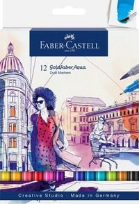 Produktbild: Faber-Castell Tuschestift Dual Marker Goldfaber Aqua, 12er Set