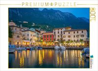 Produktbild: CALVENDO Puzzle Malcesine bei Nacht | 1000 Teile Lege-Gr&ouml;&szlig;e 64x48cm Foto-Puzzle f&uuml;r gl&uuml;ckliche Stunden