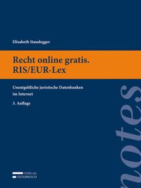 Bild vom Artikel Recht online gratis. RIS/EUR-Lex vom Autor Elisabeth Staudegger