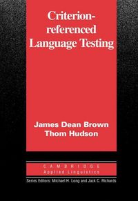 Produktbild: Criterion-Referenced Language Testing