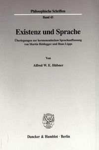 Produktbild: Existenz und Sprache.