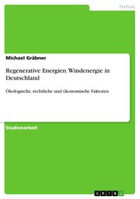 Produktbild: Regenerative Energien. Windenergie in Deutschland