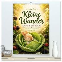 Produktbild: Kleine Wunder GANZ NAT&Uuml;RLICH (hochwertiger Premium Wandkalender 2027 DIN A2 hoch), Kunstdruck in Hochglanz