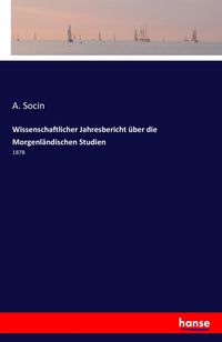 Produktbild: Wissenschaftlicher Jahresbericht &uuml;ber die Morgenl&auml;ndischen Studien