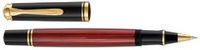Pelikan Tintenroller Souverän® R400, 24-Karat vergoldete Zierelemente, Schwarz-Rot