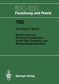 Produktbild: Bewertung von Rechnerinvestitionen durch den Vergleich von Wertsch&ouml;pfungsketten