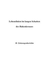 Produktbild: Lebenslinien im langen Schatten des Hakenkreuzes