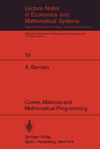 Produktbild: Cones, Matrices and Mathematical Programming