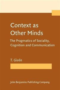 Produktbild: Context as Other Minds