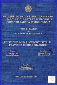 Produktbild: Tesi: Politiche di pari opportunit&agrave; e pratiche di segregazione