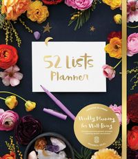 Produktbild: 52 Lists Planner (black Floral