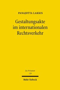 Produktbild: Gestaltungsakte im internationalen Rechtsverkehr