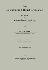 Produktbild: Ueber Anstalts- und Hauskl&auml;ranlagen