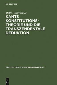 Produktbild: Kants Konstitutionstheorie und die Transzendentale Deduktion