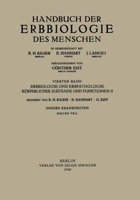 Produktbild: Erbbiologie und Erbpathologie K&ouml;rperlicher Ƶust&auml;nde und Funktionen II