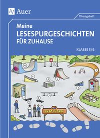 Produktbild: Meine Lesespurgeschichten f&uuml;r Zuhause - Klasse 5-6