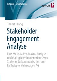 Bild vom Artikel Stakeholder Engagement Analyse vom Autor Thomas Lang