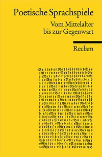 Produktbild: Poetische Sprachspiele