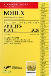 Produktbild: KODEX Studienausgabe Arbeitsrecht WU 2026