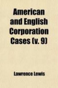 Produktbild: American and English Corporation Cases (V. 9)