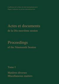 Produktbild: Proceedings / Actes Et Documents of the Xixth Session of the Hague Conference on Private International Law